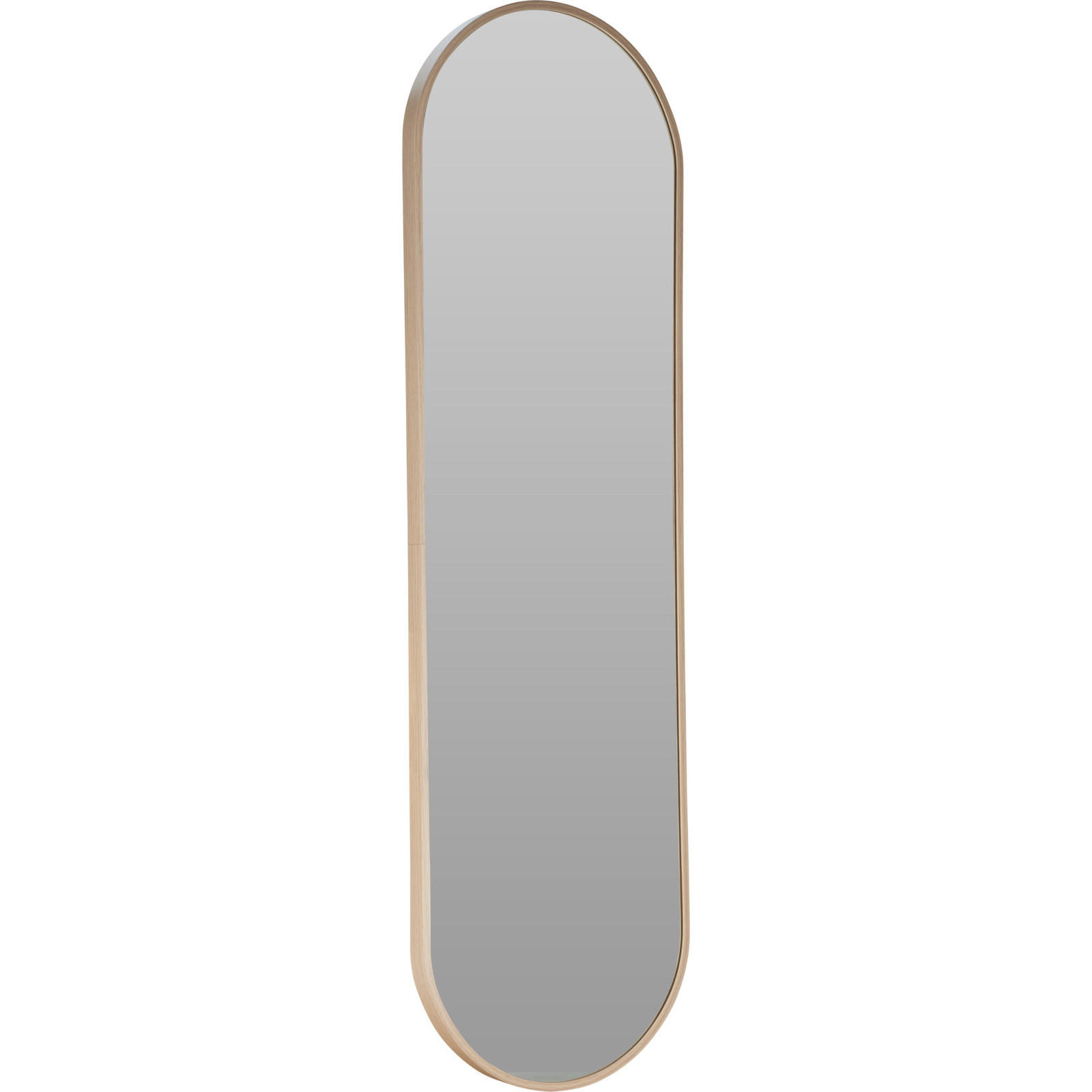 WANDSPIEGEL aus Aluminium in Hellbraun 2,5/30/100 cm - Braun, Metall (30/100/2.5cm) - Home Styling Collection