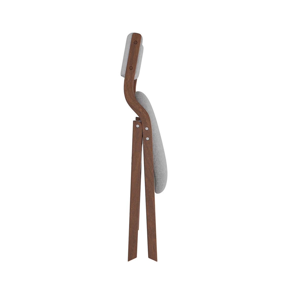 ESSZIMMERSTÜHLE 2er-Set Klappbar Massivholz Leinen Grau - Grau, Holz (55/81/49cm) - FLIEKS