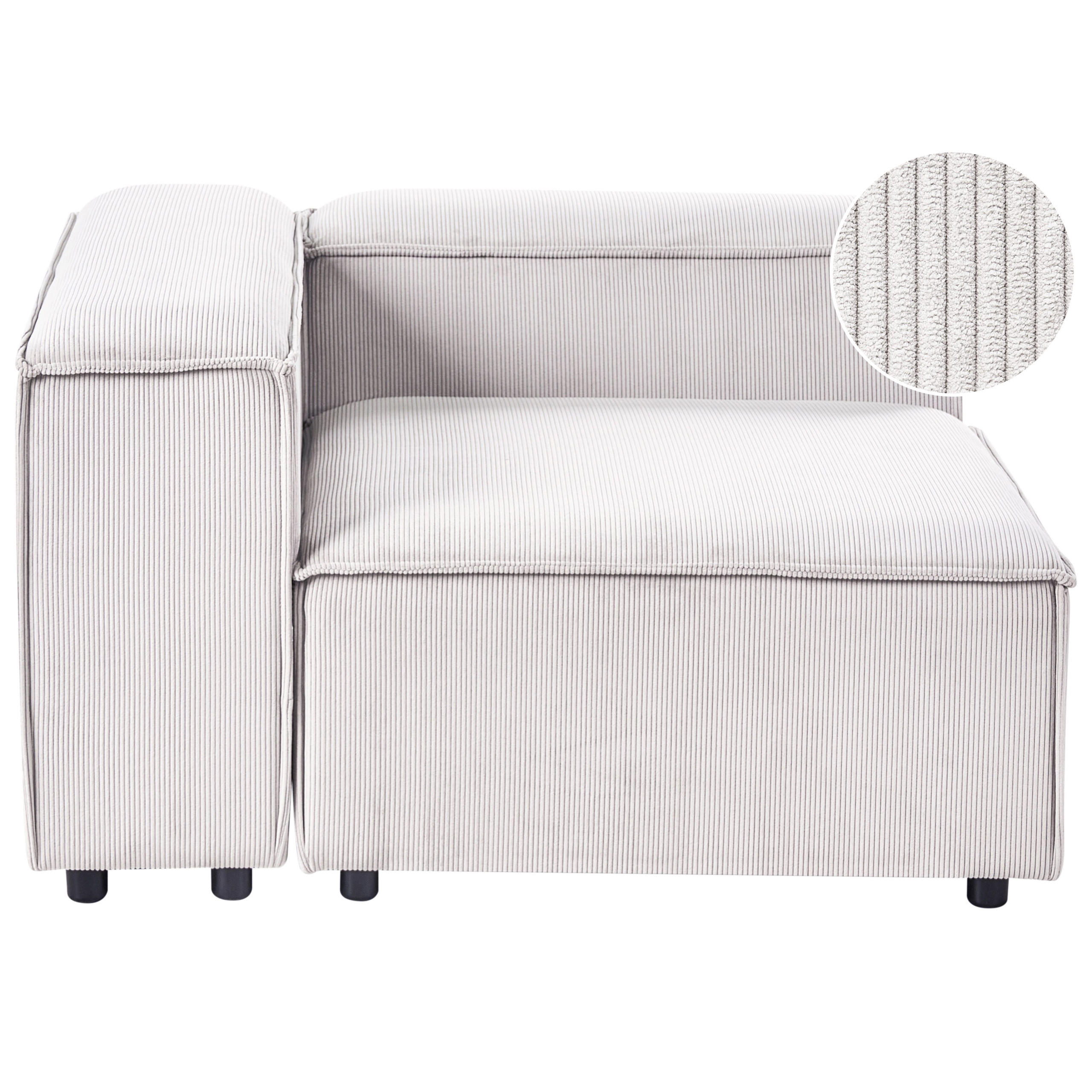Beliani Eckmodul Creme 120x68x120 cm