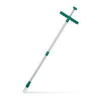 VYTRHÁVAČ BURINY zelená strieborná nehrdzavejúca oceľ 100 cm - viacfarebná, kov/plast (4.5/100/21.5cm) - Relaxdays