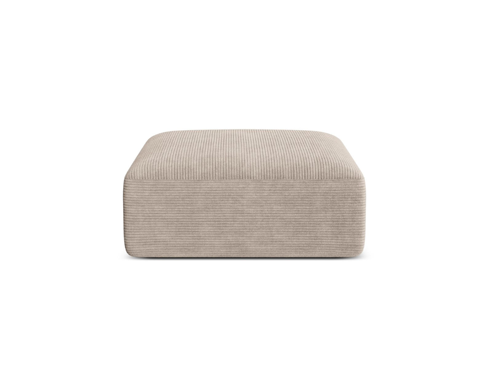 POUF Campi aus Cord cappuccino - Cappuccino, Textil (90/40/90cm) - Cosmopolitan Design