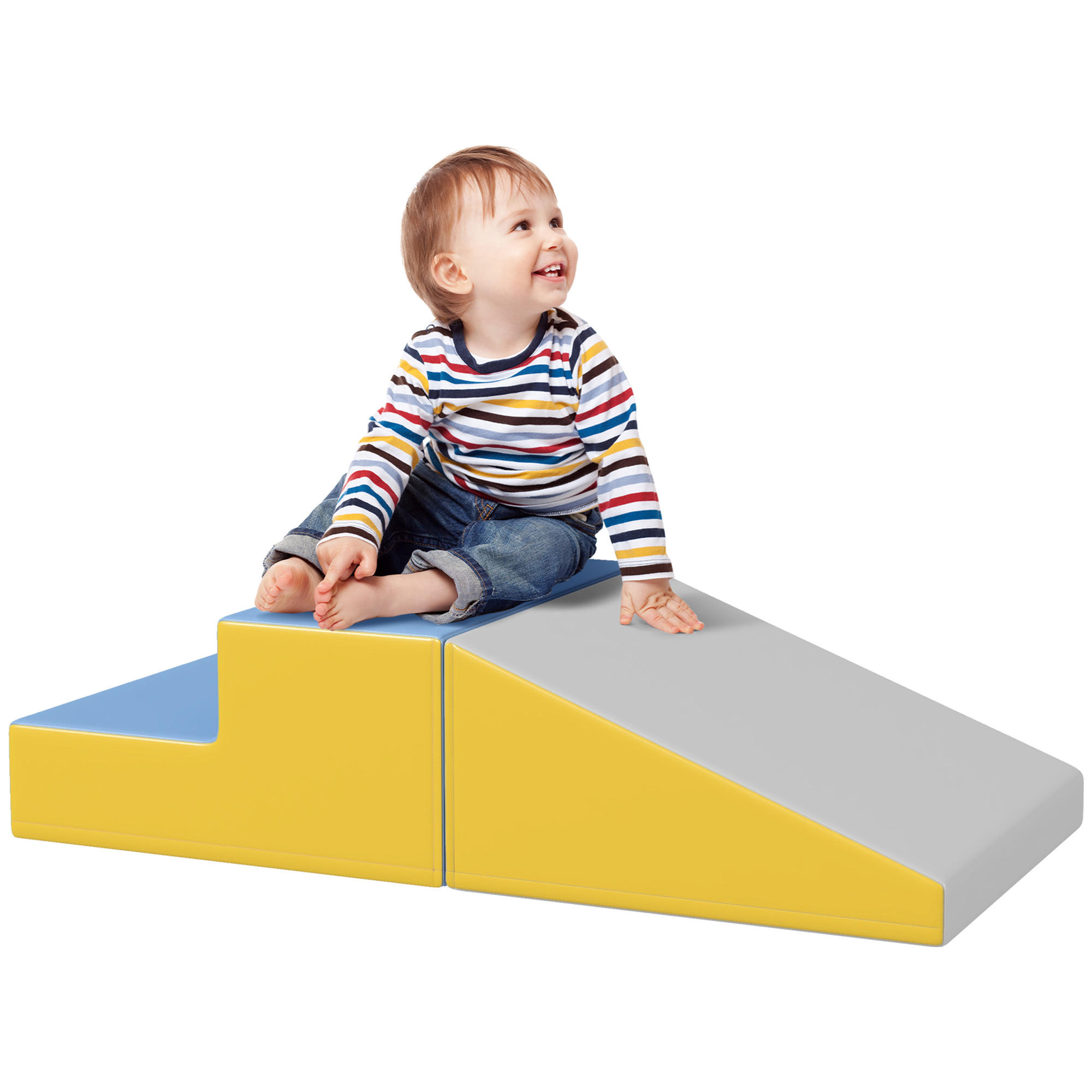 BAUSTEINE DE-18206 2 XL-Krabbelblöcke, Kletterspielzeug Bunt - Multicolor, Kunststoff (50/50cm) - ComfortXL