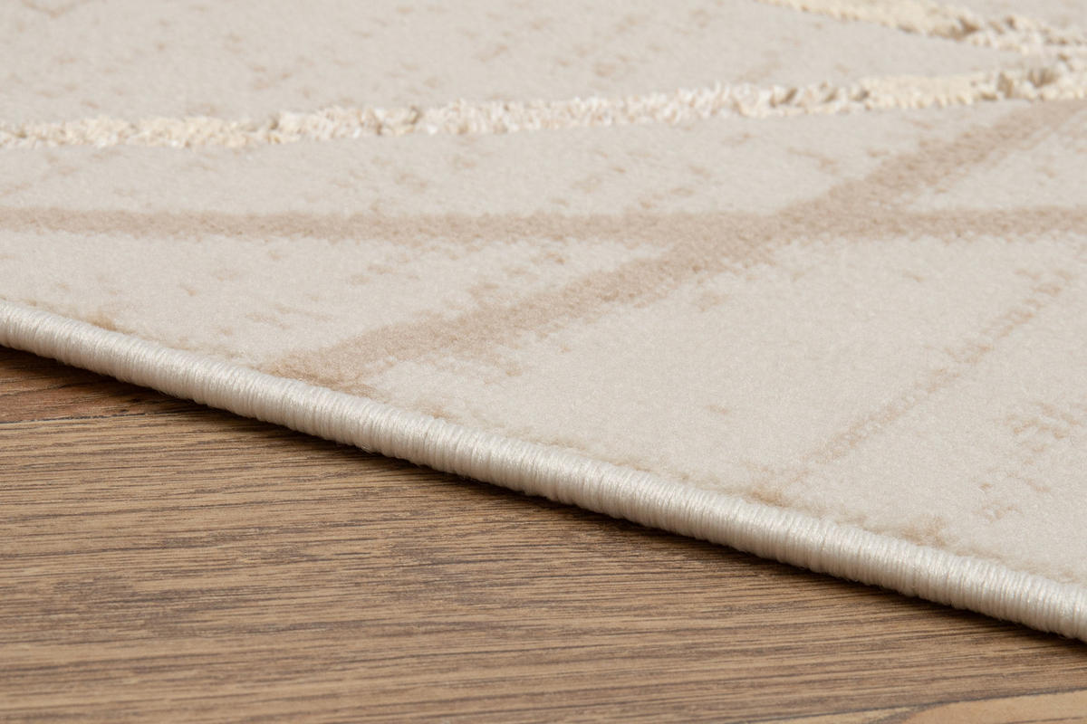 TEPPICH CRYSTAL Creme Beige 140/200 cm - Beige/Creme, Textil (140/200cm) - Tapiso