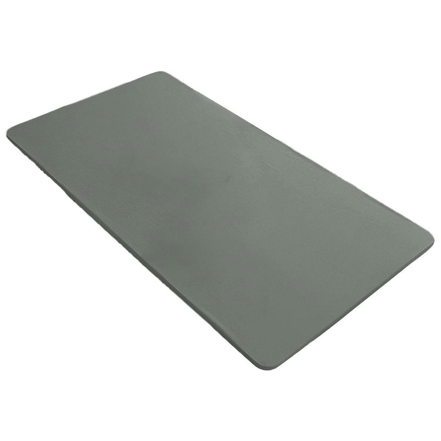 TISCHTUCH PU-Leder Dunkelgrün 70 x 130 cm - Grau, Kunststoff (130/70/1.5cm)