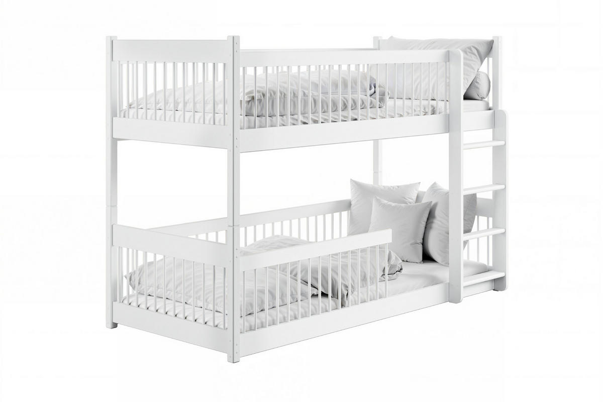 ETAGENBETT CHARM 90/200 in Weiß - Weiß, Holz - Deine Möbel 24