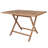 GARTENKLAPPTISCH - Teakholz - Braun - Braun, Holz (120/80/75cm) - home24