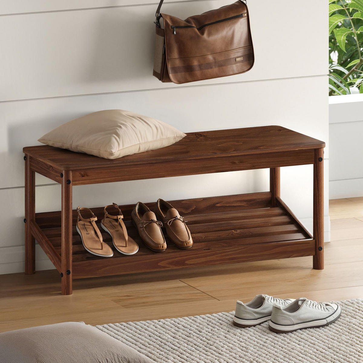 FLURBANK APOANA Kastanie - Kastanienfarben, Holz (110/46/40cm) - IDIMEX