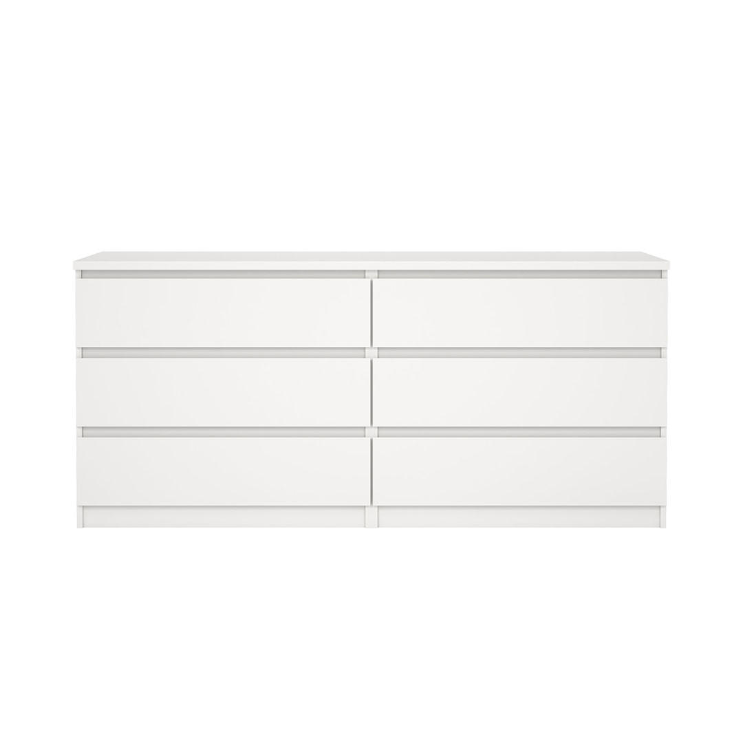 KOMMODE, Naia, Weiß, Holzwerkstoff, 154 x 50 x 71 cm - Weiß, Holzwerkstoff (154/71/50cm) - ebuy24