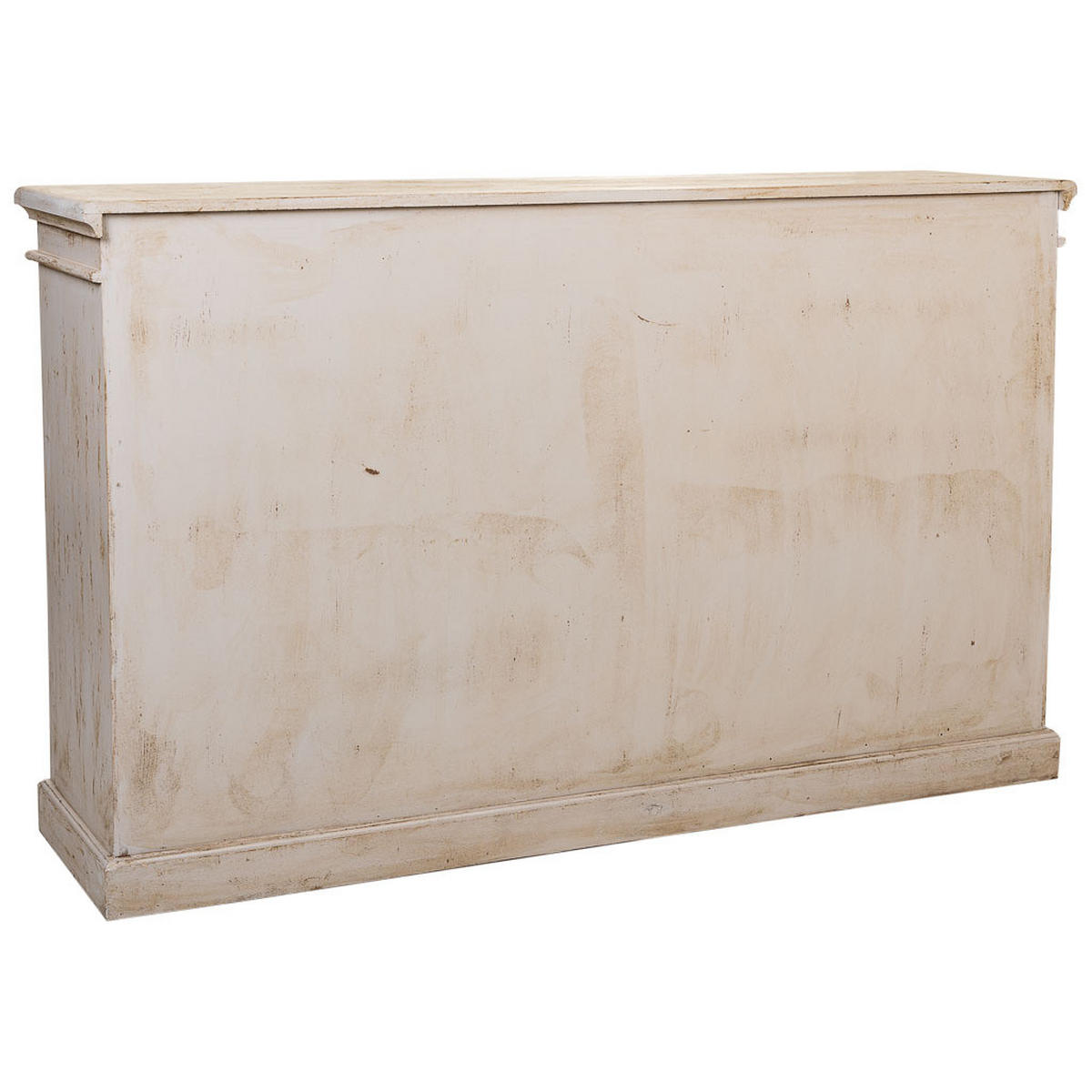 SIDEBOARD aus Holz und Glas 170x40x100 cm - Weiß, Holz (170/100/40cm) - Wanderlust