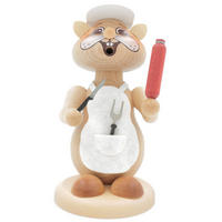 RAUCHFIGUR Hamster Fleischer 18 cm - Multicolor, Holz (12/18/0.1cm)