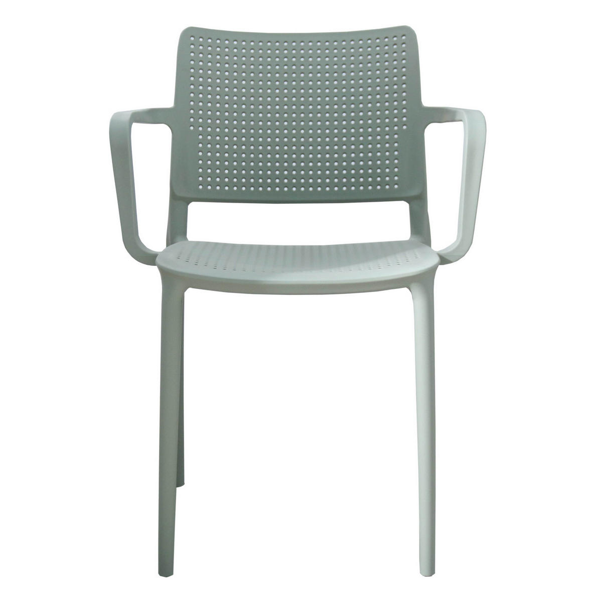 GARTENSTÜHLE 4-tlg., Salbeigrün - Hellgrün, Textil (42/80/55cm) - Oviala