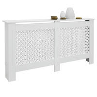 HEIZKÖRPERVERKLEIDUNG Wabenmuster 152 x 19 x 82 cm Weiß - Weiß, Holzwerkstoff (19/152/82cm) - ECD-Germany