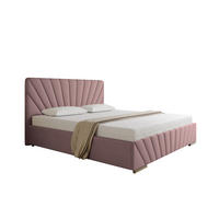 POLSTERBETT Ray 180 x 200 cm mit Bettkasten, Lattenrost und Taschenfederkernmatratze Pocket mit Kokosmatte - Rosa - Rosa, Holz (180/200cm) - Panda Möbel