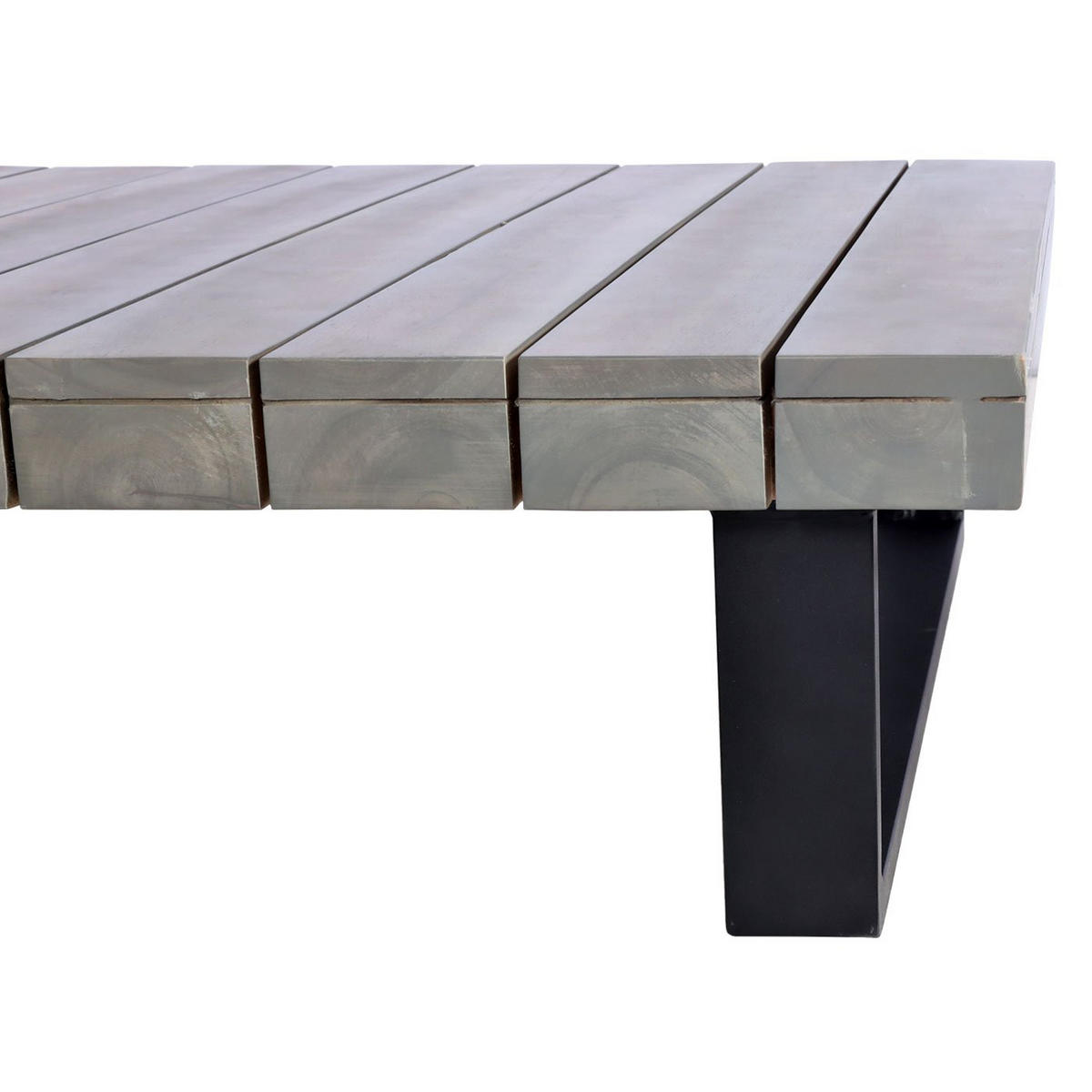 GARTEN-GARNITUR Schwarz, Grau - Schwarz/Grau, Holz - MCW