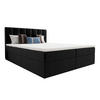 BOXBETT Benetutti 140/200 cm in Schwarz – mit Bettkasten und Topper - Schwarz, Holz/Holzwerkstoff (140/200cm) - AX Living