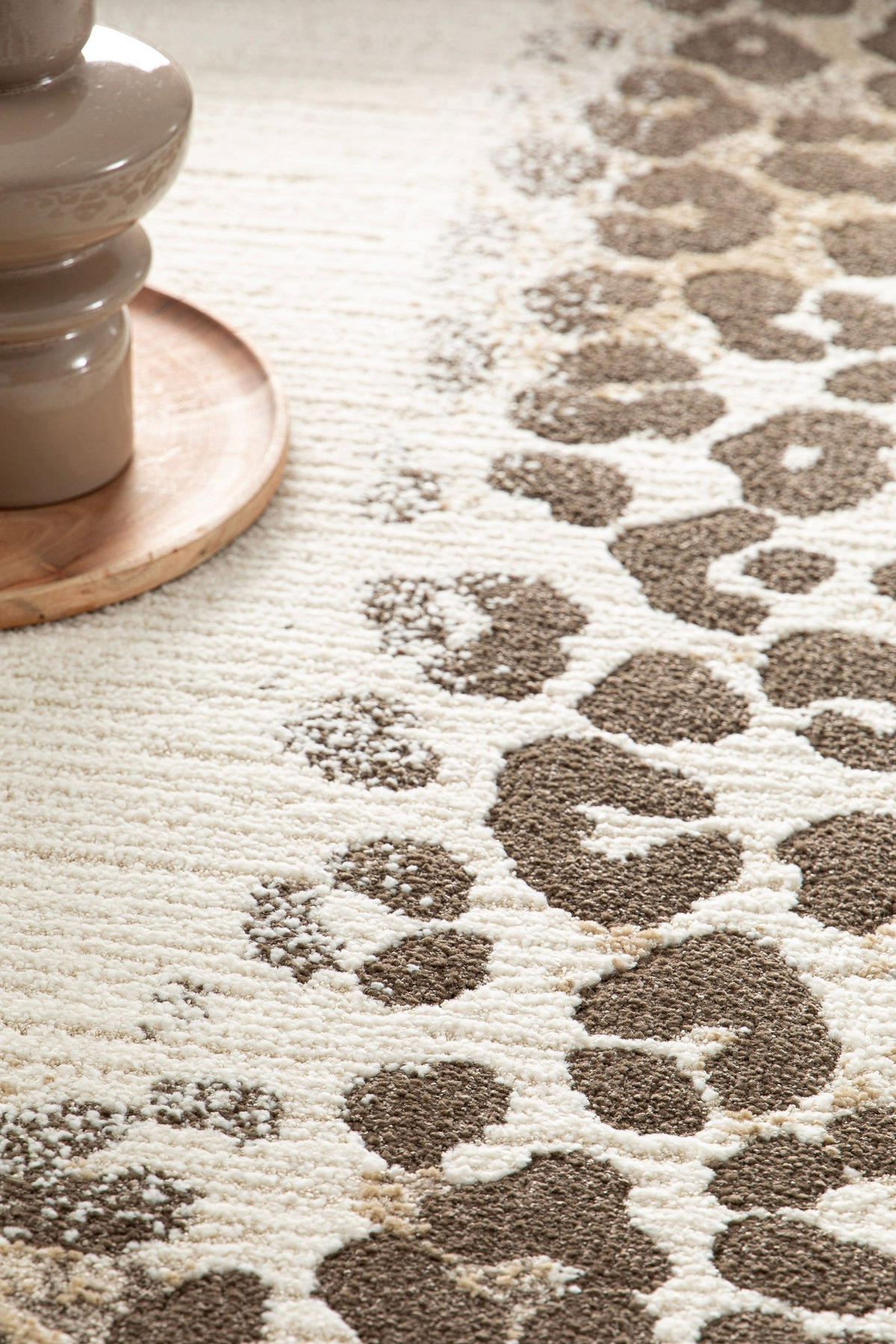 TEPPICH, Weicher mit Leoparden-Design beige - Beige, Textil (120/170cm) - AFK Living