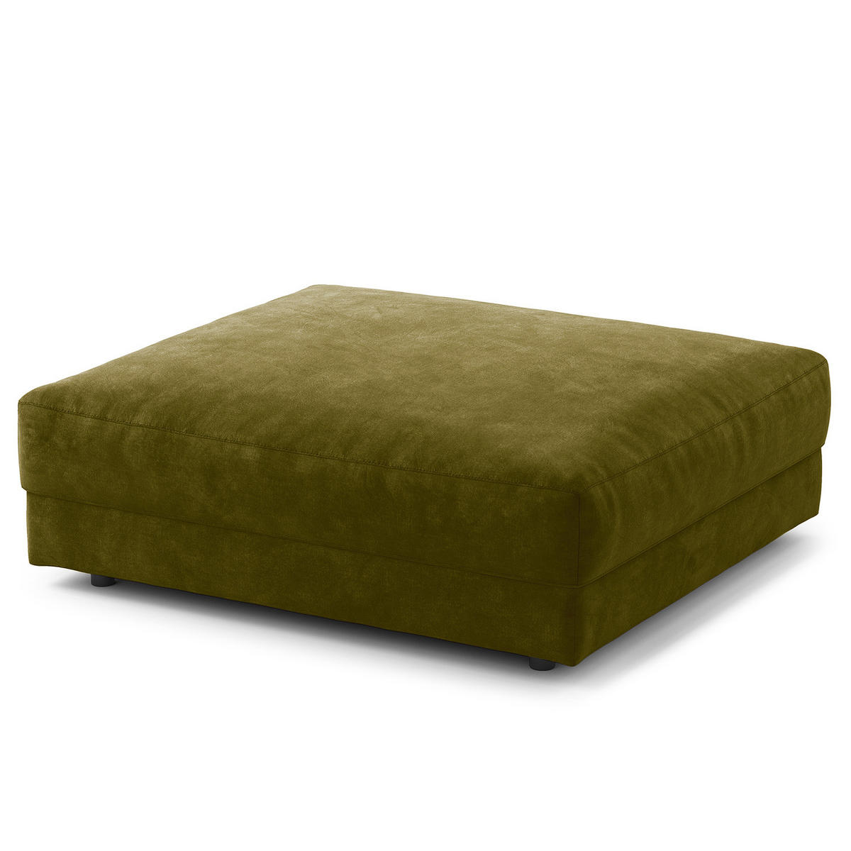 POLSTERHOCKER - Schwarz/Grün, Kunststoff/Textil (105/38/117cm) - home24