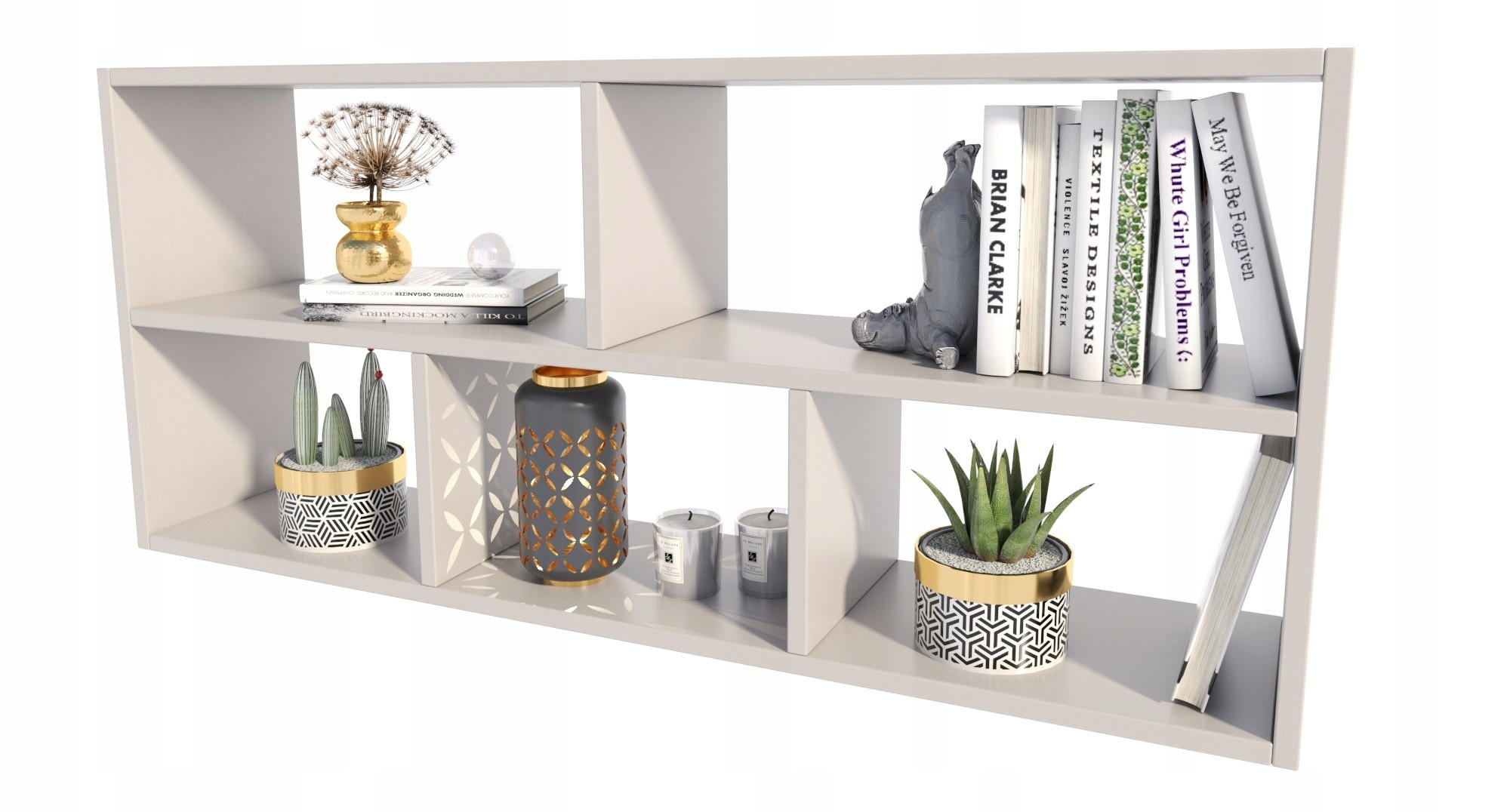 Thumbnail - Matkam Möbel Hängeregal, Kaschmir, Holzwerkstoff, 113.6x50x25 cm, Wohnzimmer, Regale, Wandregale