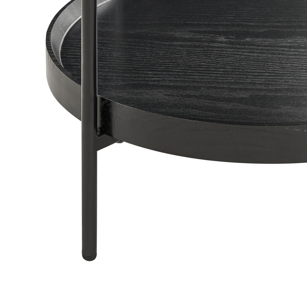 BEISTELLTISCH Schwarz Evart - Schwarz, Holzwerkstoff (45/45/64cm) - Beliani