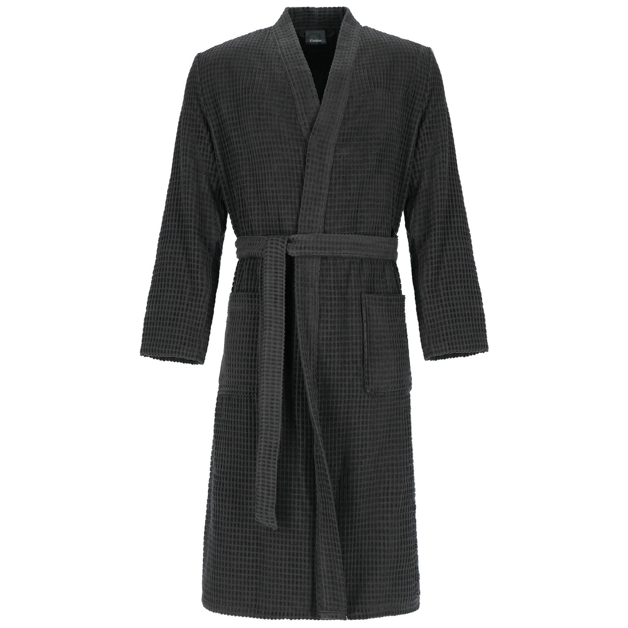 BADEMANTEL HERREN KIMONO KIMONO 6845 BASALT - 740 - Grau, Textil (XLnull) - Cawö