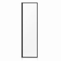DUSCHWAND Georgia - 40 x 200 cm - Schwarz - Walk-In Duschabtrennung aus Sicherheitsglas - Schwarz, Glas (40/200cm) - Badplaats