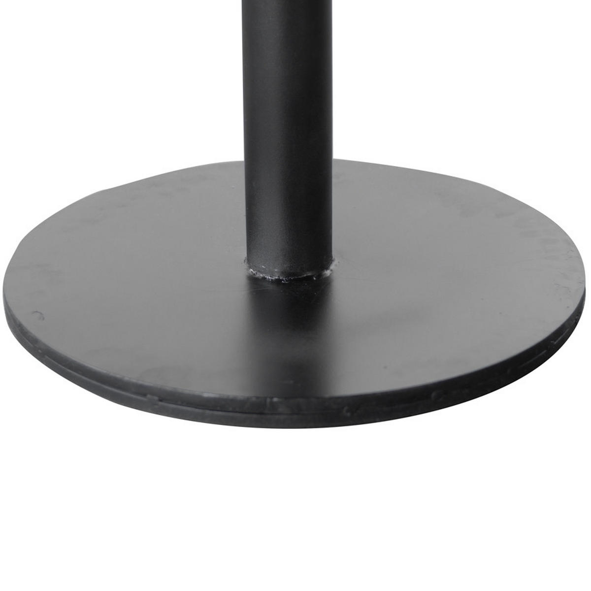 ESSTISCH rund aus Mangoholz 110cm, schwarz - Schwarz, Metall (110/110/78cm) - Giga Meubel