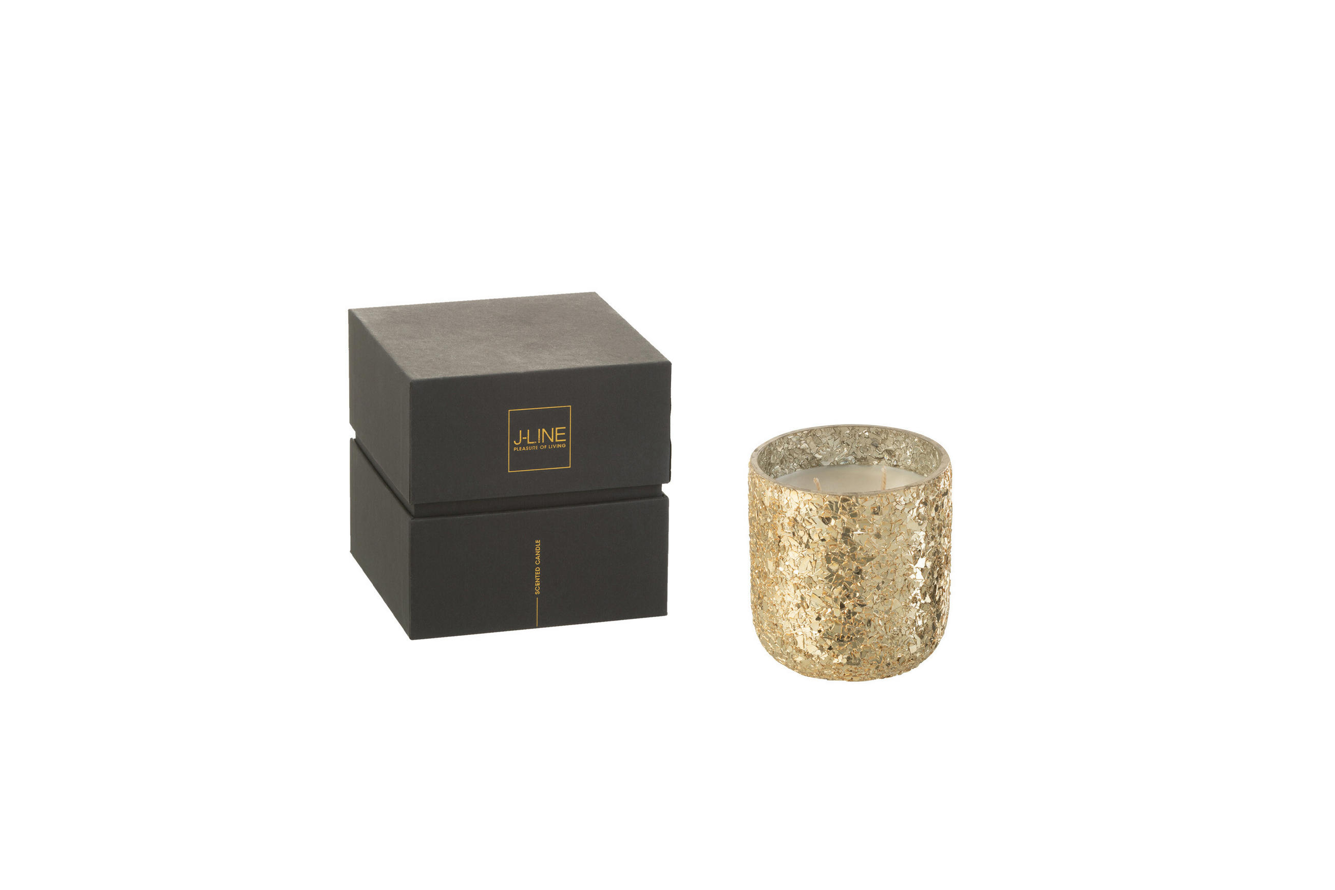 DUFTKERZE LUXURIA - Gold - S - 40 Std. - Goldfarben, Paraffin (9/10cm) - J-Line