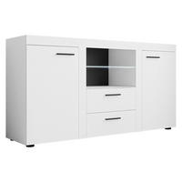 KOMMODE Rumba mit LED Beleuchtung - Weiß, Holzwerkstoff (156/82/40cm) - MIRJAN24