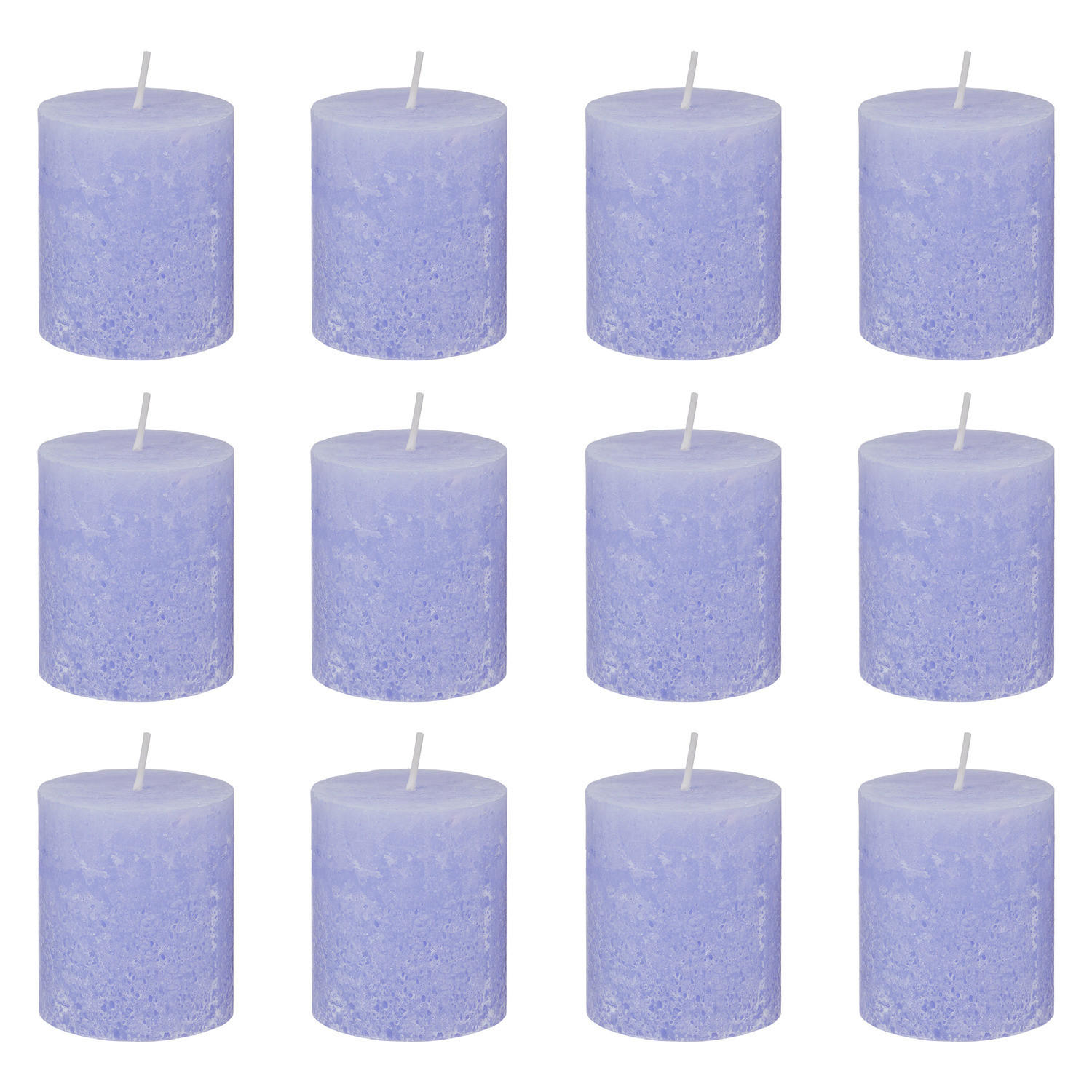 Butlers Stumpenkerze Violett 7x8x7 cm
