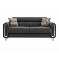 2-SITZER SOFA Lima Dunkelgrau - Dunkelgrau, Holzwerkstoff/Textil (168/85/95cm)