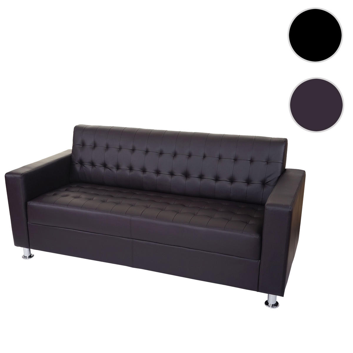 3-SITZER SOFA Braun - Braun, Textil (180/82/75cm) - MCW