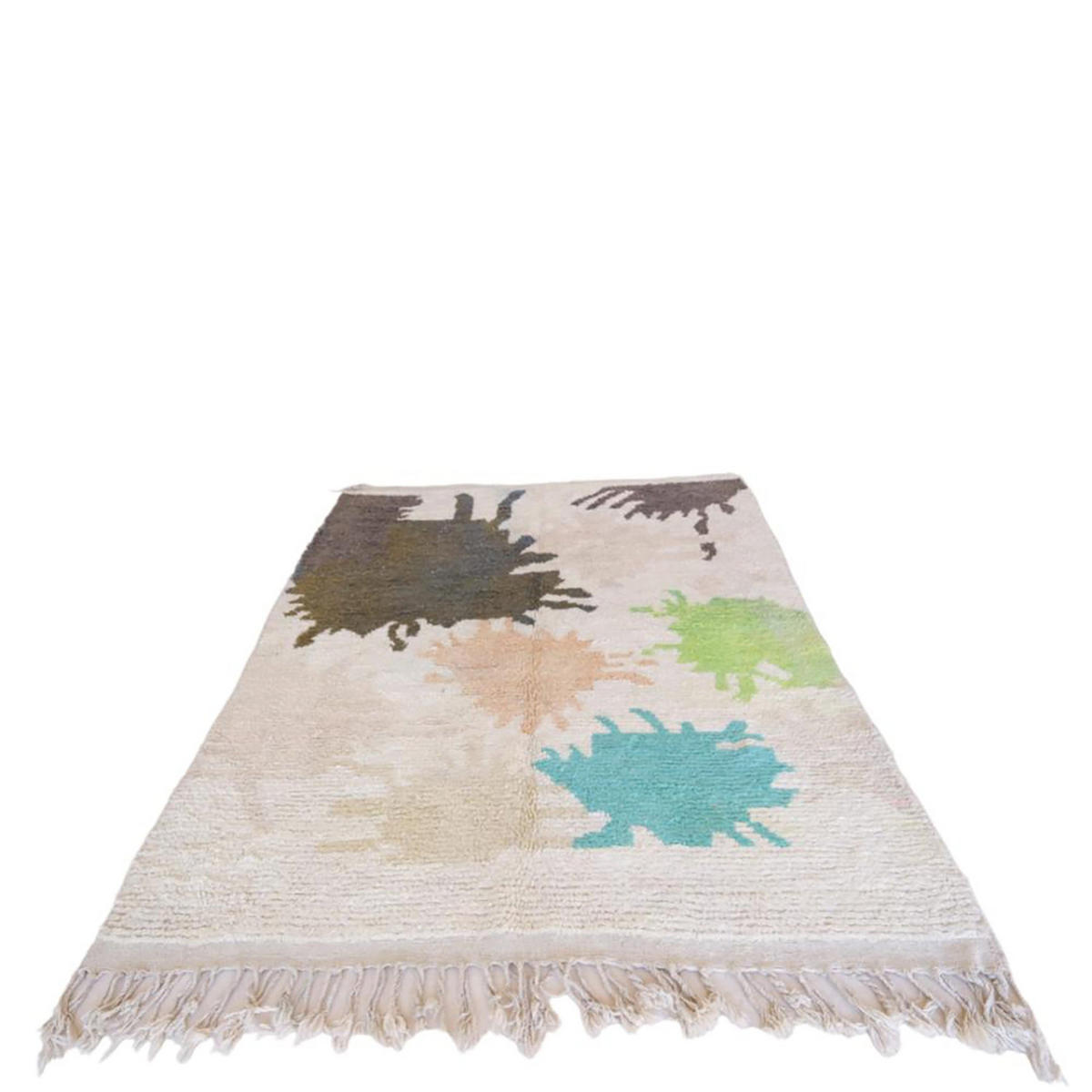 BERBERTEPPICH aus reiner Wolle 196x 262 cm - Multicolor, Naturmaterialien (196/262cm) - AFK Living