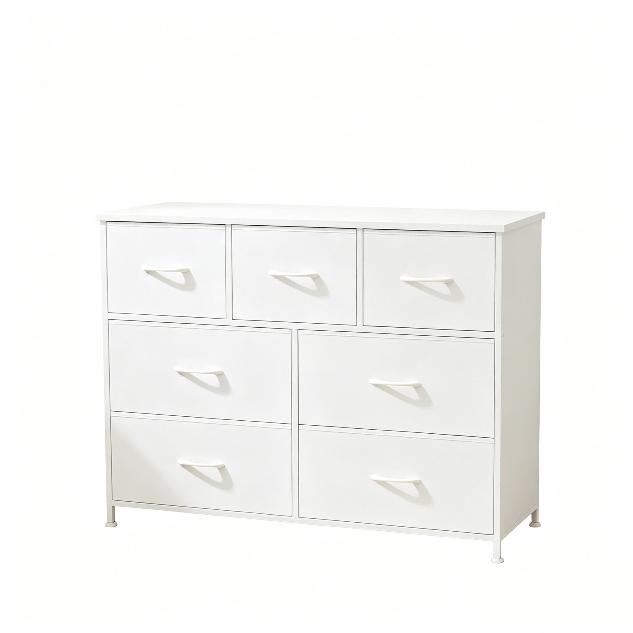KOMMODE 7 SCHUBLADEN 30/100/77 cm Weiß - Weiß, Holzwerkstoff (30/77/100cm) - Bextsrack