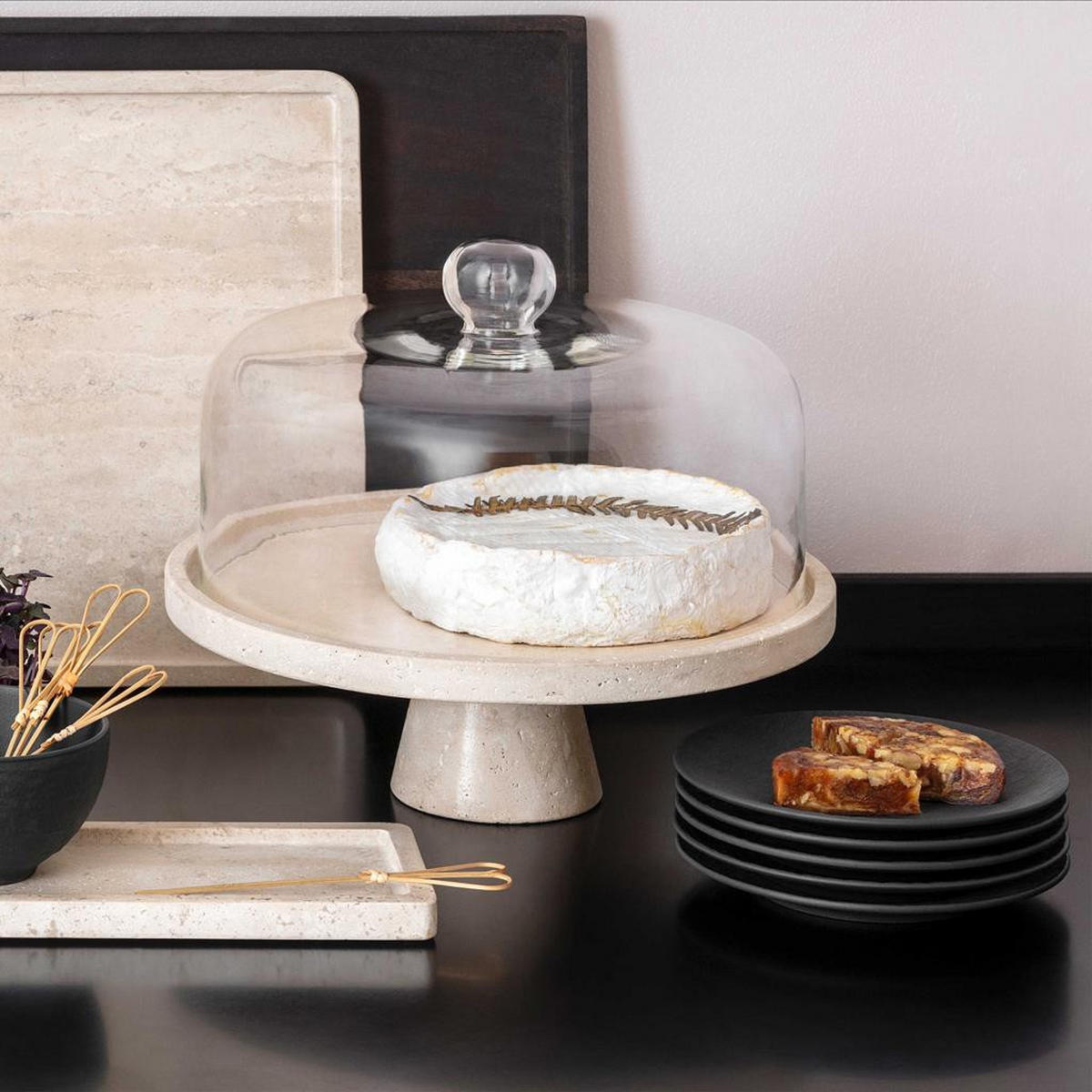 CLOCHE Manufacture Travertine transparent ø 25,5 cm - Transparent, Glas (25.5/16/25.5cm) - Villeroy & Boch