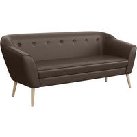 SOFA Doris (3-Sitzer) - Buchefarben/Braun, Holzwerkstoff/Buchenholz (180/75/74cm) - Meblini