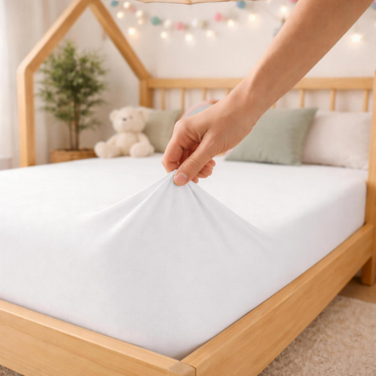 DETSKÉ napínacie prestieradlo BASIC - biela, textil (60/120cm) - Schöner Wohnen