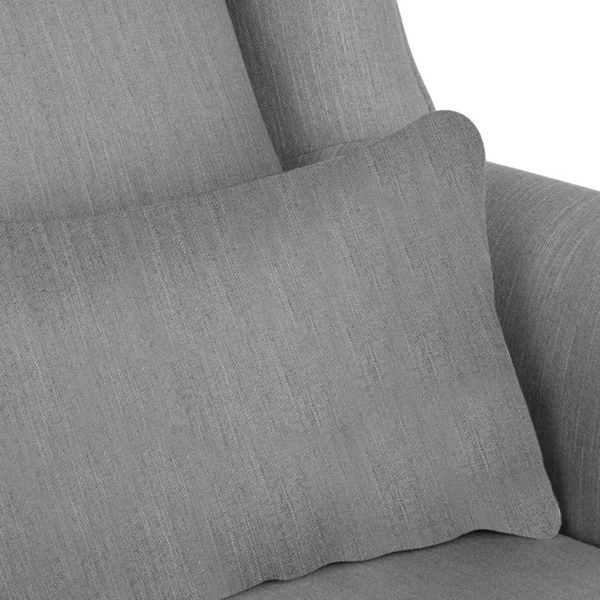 DOPPELSESSEL STRALIS Klassische Stil, grau - Grau, Textil (136/106/96cm) - KONSIMO®