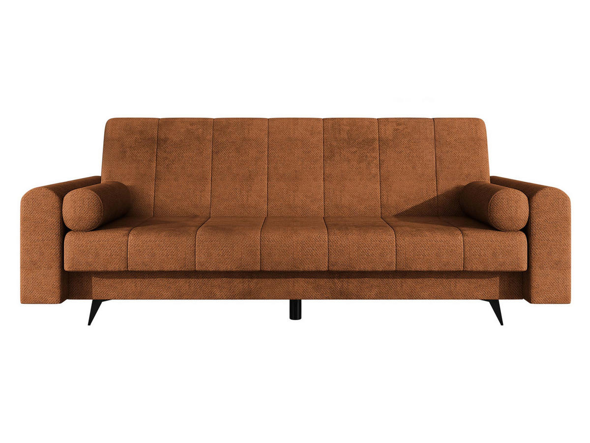 SCHLAFSOFA Zuri - Schwarz/Bronzefarben, Holz/Textil (240/93/91cm) - MIRJAN24