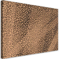WANDBILD leopard leopard pelfpatches muster - Beige, Textil (60/40cm) - Feeby