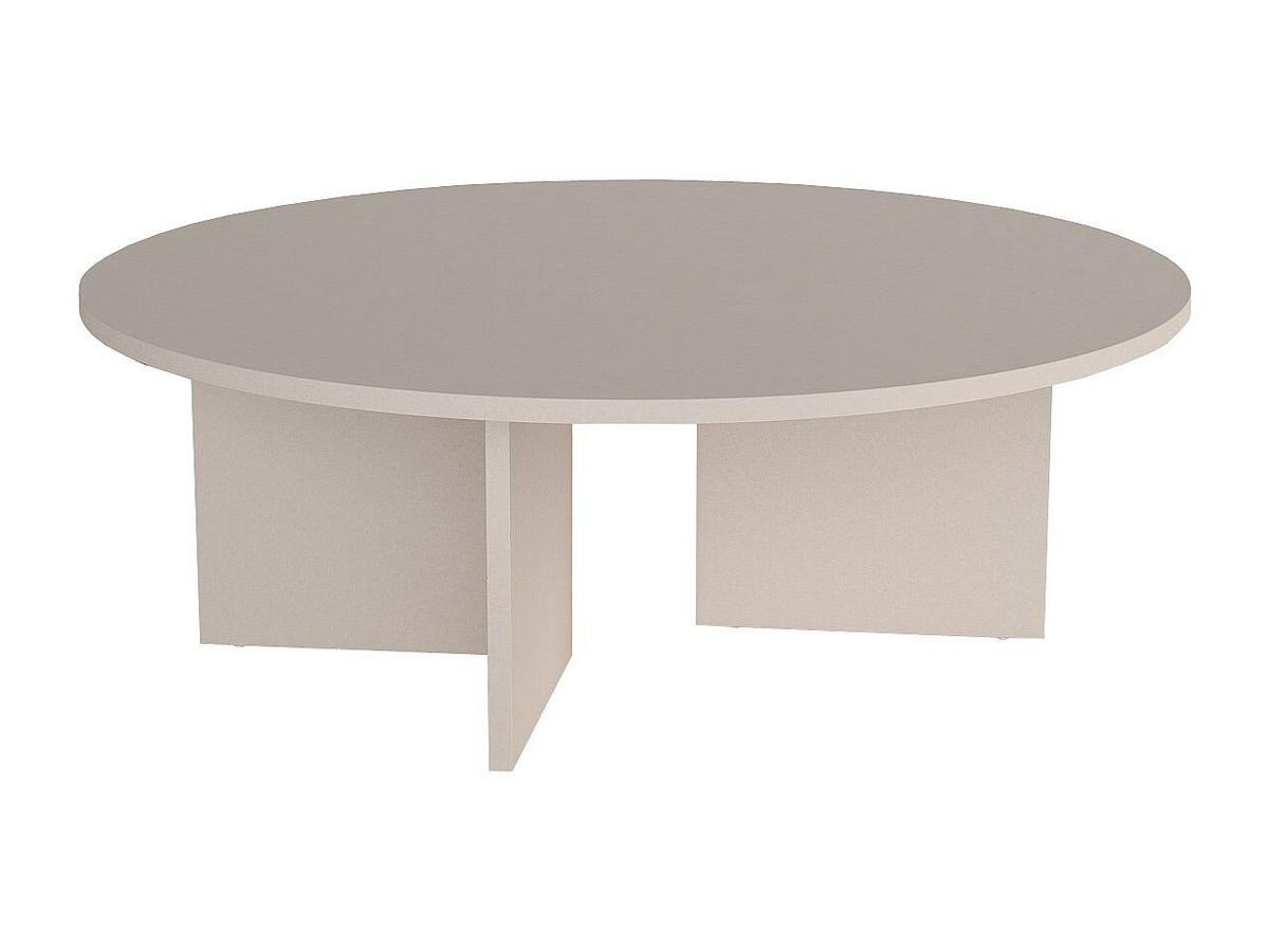 COUCHTISCH - 90 cm x 90 cm - holz - beige Topania - Beige, Holz (90/90/31.4cm) - Vente-Unique