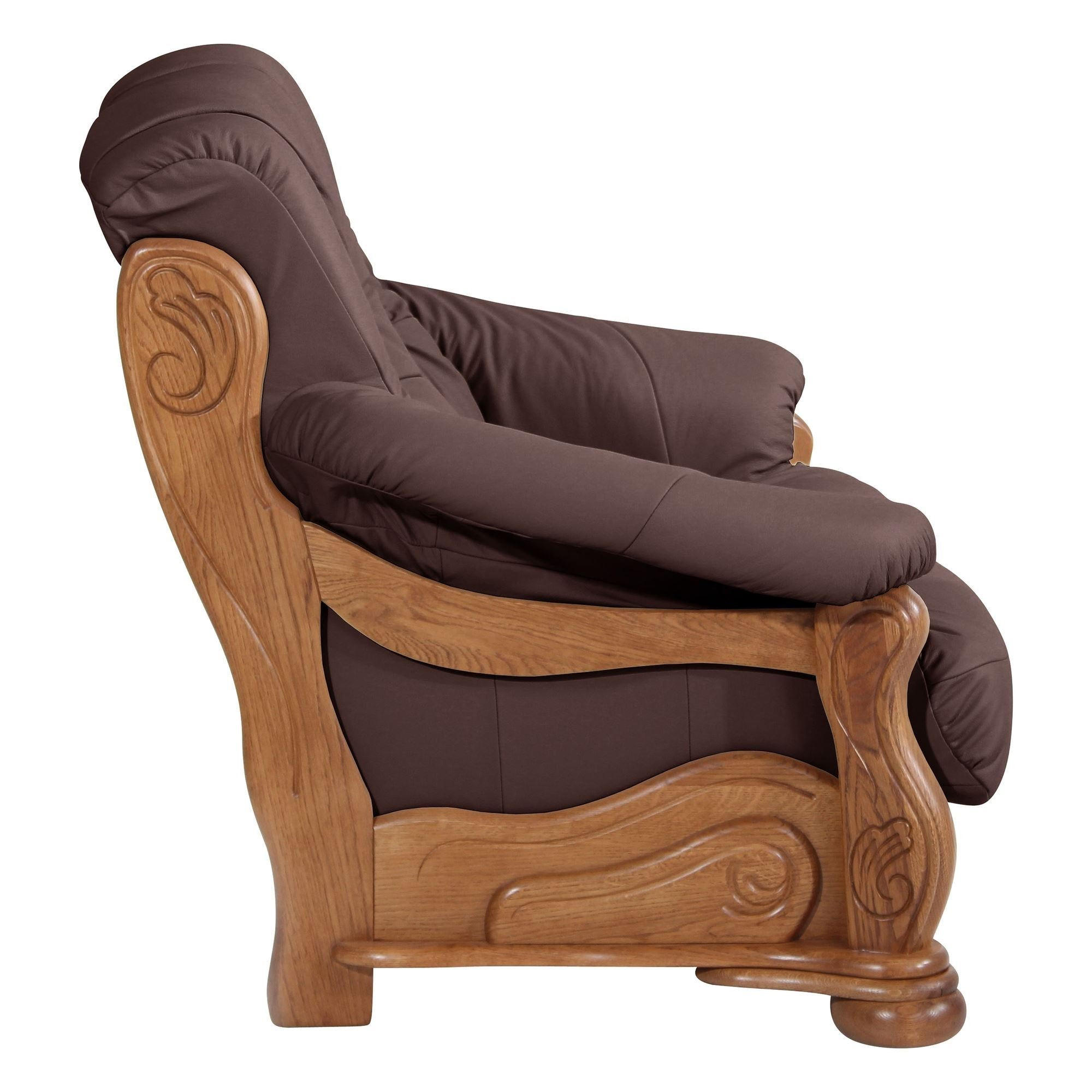 Thumbnail - 58aufmkessel Sofa, Weinrot, Leder, 148x95x95 cm, Wohnzimmer, Sofas & Couches, Sofas, 2-Sitzer Sofas