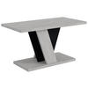 KAFFEETISCH 110x70x60 cm - Betonoptik K350 / Schwarz - INEY - Schwarz, Holzwerkstoff (110/70/60cm) - ALTDECOR