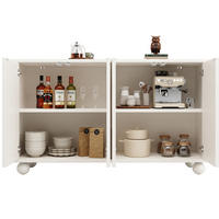 SIDEBOARD 120/35/71 cm mit verstellbarem Einlegeboden, Push-to-Close und Kippschutz, Weiß - Weiß, Holzwerkstoff (120/71/35cm) - Redom