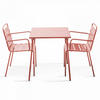 GARTENSET 3-tlg., Lehm - Pink, Metall - Oviala