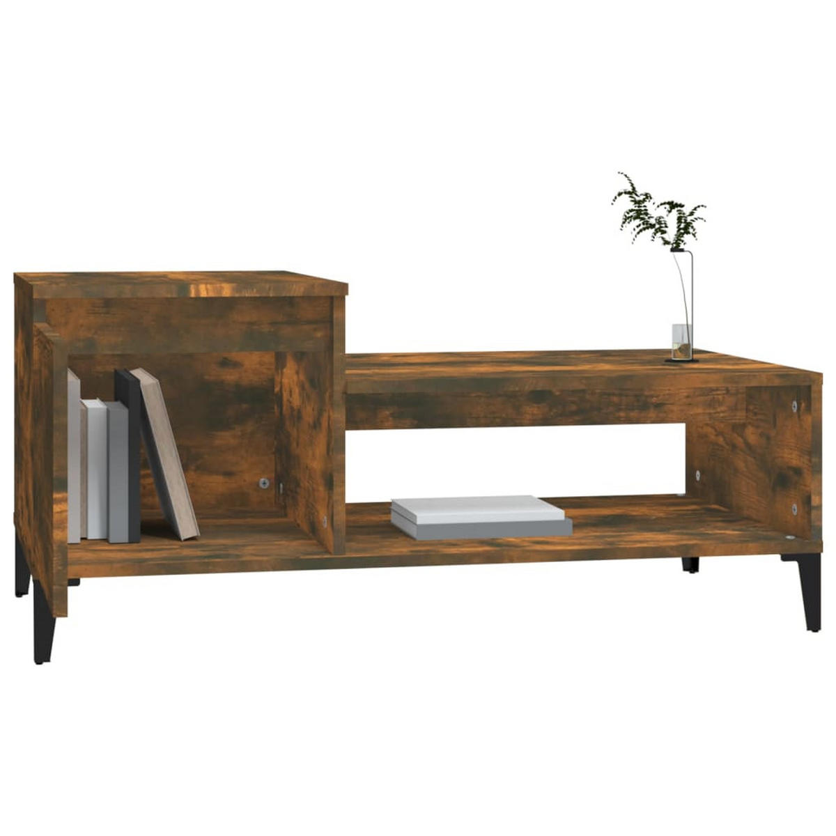 COUCHTISCH Räuchereiche 100x50x45 cm Holzwerkstoff - Braun, Holzwerkstoff (100/50/45cm) - furnicato