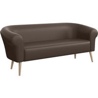 SOFA Emilia (3-Sitzer) - Buchefarben/Braun, Holzwerkstoff/Buchenholz (176/70/57cm) - Meblini