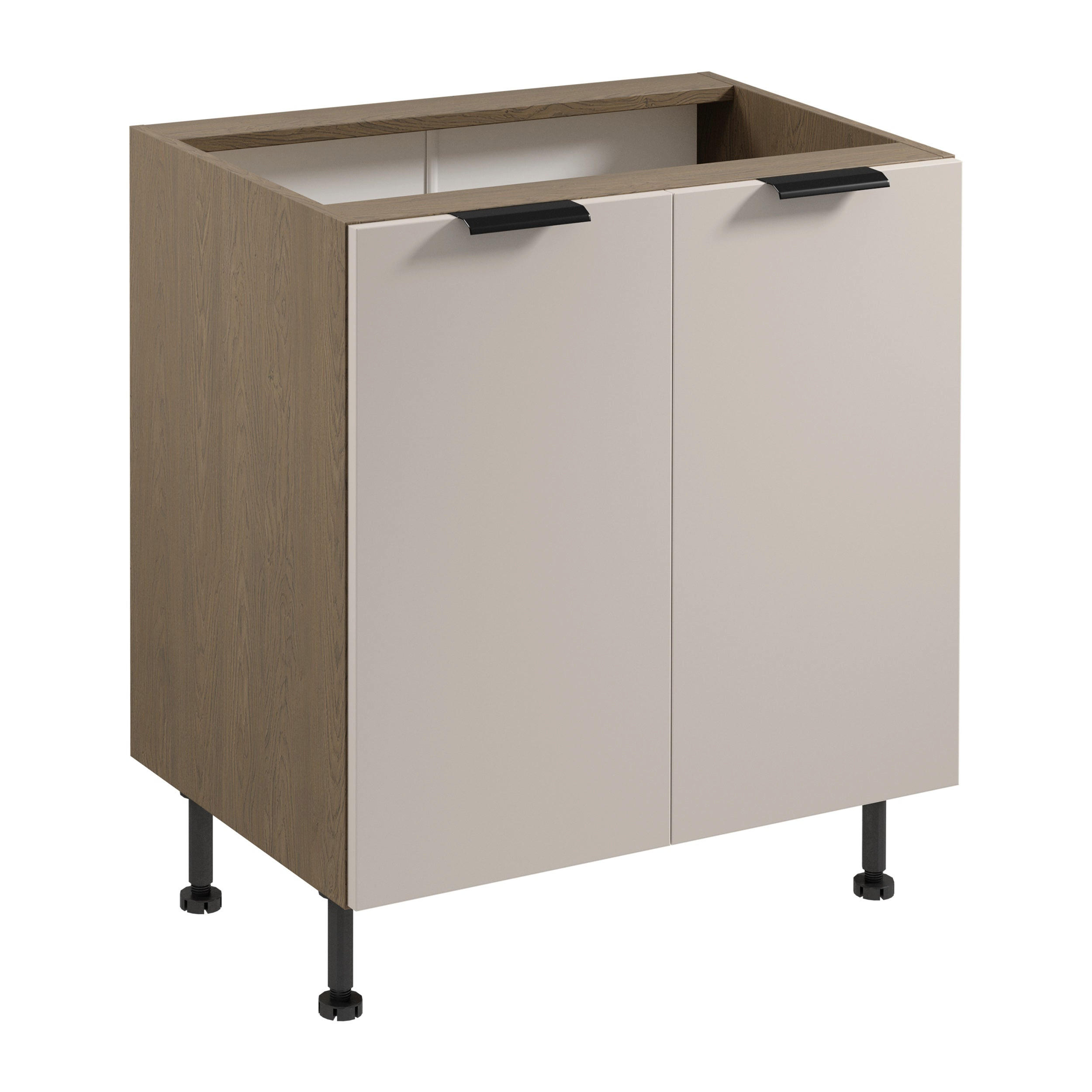 Royal24_Markt Unterschrank Eiche, Beige 80x87x52 cm