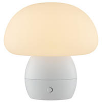 TISCHLEUCHTE Dupos Weiß 22/22/22,2 cm - Weiß, Kunststoff (22/22/22.2cm) - Brilliant