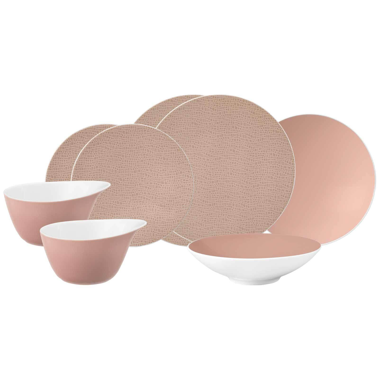 EINSTEIGER-SET Life Fashion Posh Rose 8er Set - Rosa, Keramik (1/1/1cm) - Seltmann Weiden