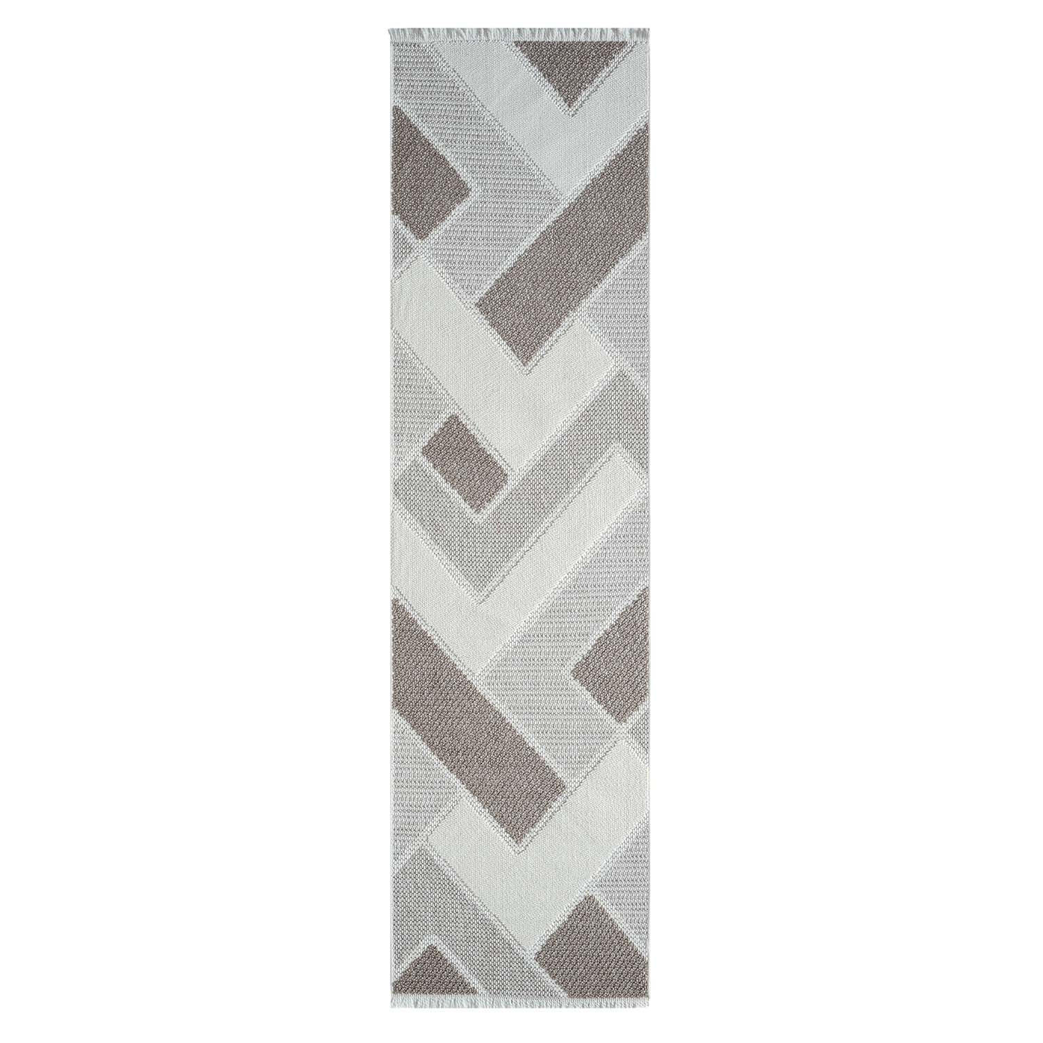 KURZFLOR-TEPPICH Lindo 8877 Beige 80x300 cm - Beige, Textil (80/300cm) - carpet city